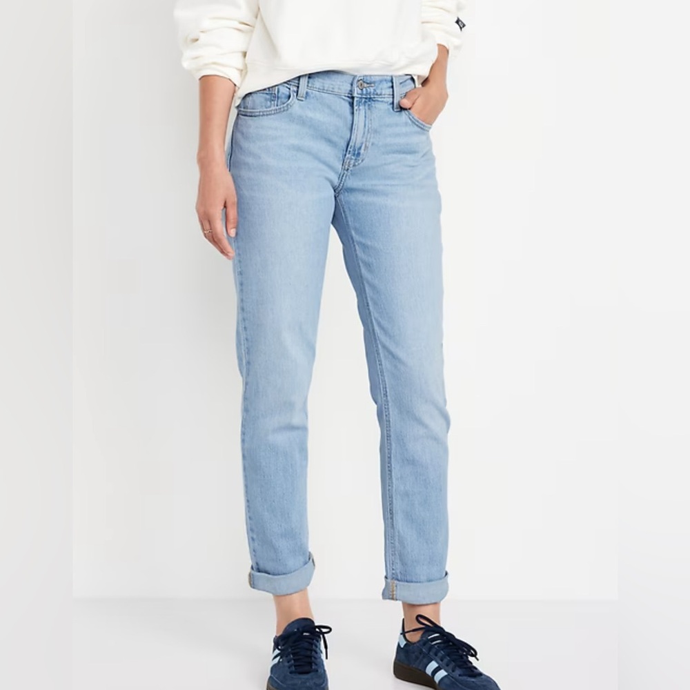 Classic Light wash wow straight boyfriend jeans old navy size 4